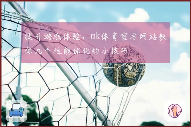 提升游戏体验，mk体育官方网站教你几个性能优化的小技巧